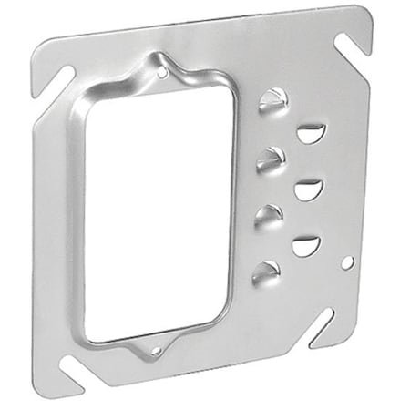 Southwire Offset Device Ring, 1 Gang, Galvanized Steel, Square Box Type 52C09